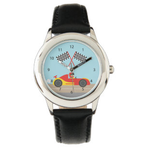 Leuke race auto voor jongens horloge