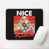 Leuke Rack Grappige Biljart Speler Pool Biljart Vi Muismat (Met muis)