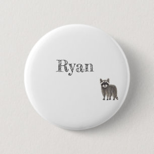 Leuke Racoon Button