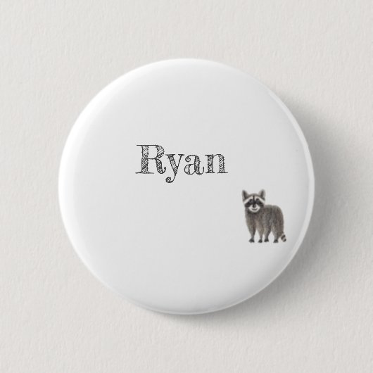 Leuke Racoon Button (Voorkant)