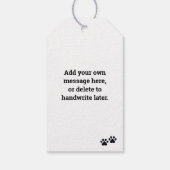 Leuke Red Fawn Franse Bulldog Gift Labels Cadeaulabel (Achterkant)