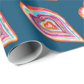 Leuke regenboog hart liefde boho cadeaupapier (Rol Hoek)