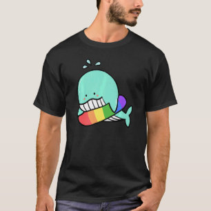 Leuke Regenboogvinvis LGBTQ+ Gay Pride Vlag T-shirt