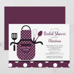 Leuke Retro Boysenberry Keuken Vrijgezellenfeest Kaart