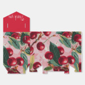 Leuke Retro 'Cherry Pop' Roze Bedankdoosjes (Ongevouwen)