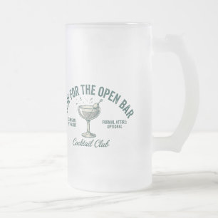 Leuke Retro Cocktailparty Ontwerp Matglas Bierpul