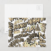 Leuke Retro Comic Book Pop Art Klinkt Briefkaart (Voorkant / Achterkant)