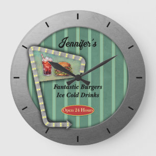 Leuke Retro Diner Grote Klok