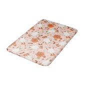 Leuke Retro Ghost & Jack-O-Lantern Patroon Badmat (Gekanteld)