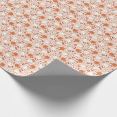 Leuke Retro Ghost & Jack-O-Lantern Patroon Cadeaupapier (Hoek)