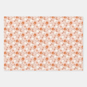 Leuke Retro Ghost & Jack-O-Lantern Patroon Inpakpapier Vel (Voorkant)
