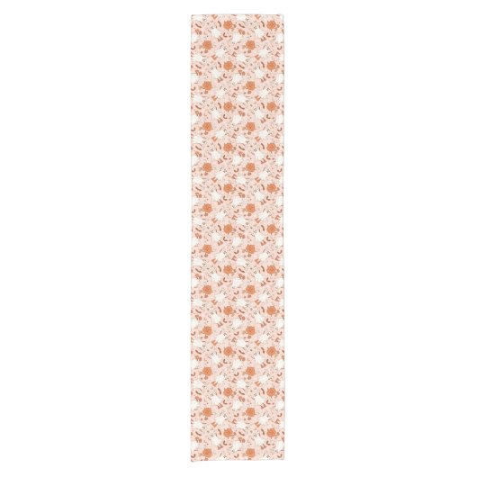 Leuke Retro Ghost & Jack-O-Lantern Patroon Korte Tafelloper (Voorkant)