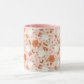 Leuke Retro Ghost & Jack-O-Lantern Patroon Mok (Midden)