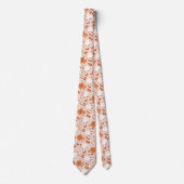 Leuke Retro Ghost & Jack-O-Lantern Patroon Stropdas (Voorkant)