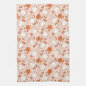 Leuke Retro Ghost & Jack-O-Lantern Patroon Theedoek (Verticaal)