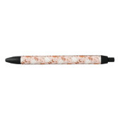 Leuke Retro Ghost & Jack-O-Lantern Patroon Zwarte Inkt Pen (Voorkant)