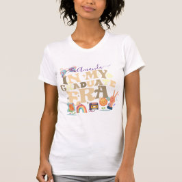 Leuke Retro Groovy Afstuderen Era Class 2025 T-shirt