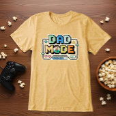 Leuke Retro Level Up Dad Gamer Speler Stats & Foto Tri-Blend Shirt