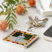 Leuke retro moderne foto-inspiratie Sleutelhanger (Zijkant)