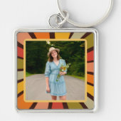 Leuke retro moderne foto-inspiratie Sleutelhanger (Voorkant)