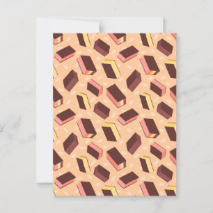 Leuke Retro Napolitaanse Ice Cream Sandwich Briefkaart