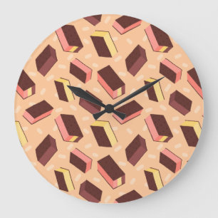 Leuke Retro Napolitaanse Ice Cream Sandwich Grote Klok