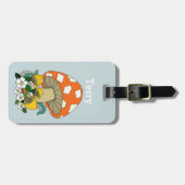 Leuke Retro Paddestoel Bagagelabel (Voorkant horizontaal)