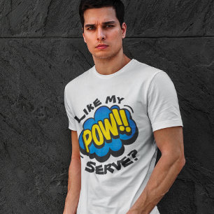 Leuke Retro Pop Art Pickleball Paddle T-shirt