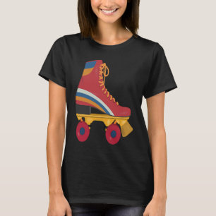 Leuke Retro Roller Skating 70s 80s Derby Skate Fee T-shirt