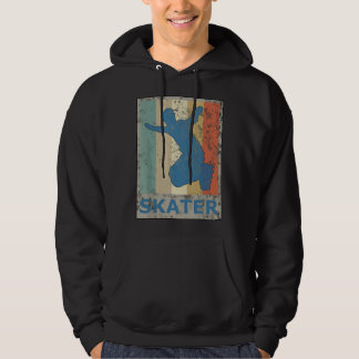 Leuke Retro Stijl Inline Schaatser Schaatsend Te Hoodie