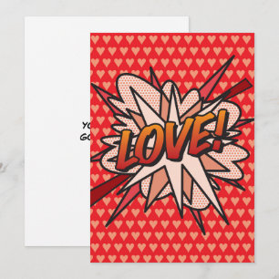 LEUKE Retro Strip Pop Art Kaart