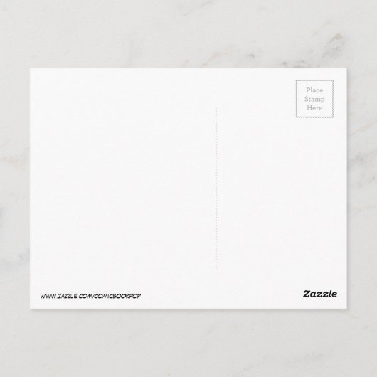 Leuke Retro Stripboek Pop Art Briefkaart (Achterkant)