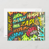 Leuke Retro Stripboek Pop Art Briefkaart (Voorkant / Achterkant)