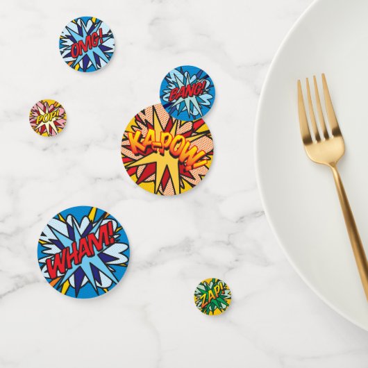 Leuke Retro Stripboek Pop Art Confetti (Groep)