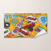 Leuke Retro Stripboek Pop Art Explosies Bad Handdoek (Handdoek)
