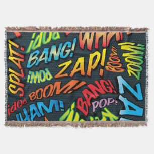 Leuke Retro Stripboek Pop Art Geluiden Deken
