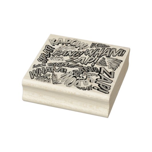 Leuke Retro Stripboek Pop Art Geluiden Rubberstempel (Stempel)