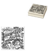 Leuke Retro Stripboek Pop Art Geluiden Rubberstempel (Gestempeld)