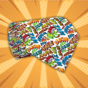 Leuke Retro Stripboek Pop Art Stropdas
