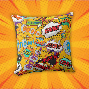 Leuke Retro Stripboek Pop Art Uitingen Kussen