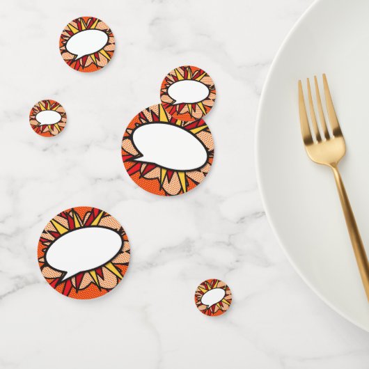 Leuke retro striptekst ballon confetti (Groep)