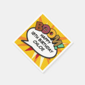 Leuke Retro Striptekstballon Servet (Hoek)