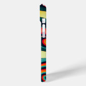 Leuke Retro Swirl iPhone 15 Plus Hoesje. Case-Mate iPhone Case (Achterkant / Links)