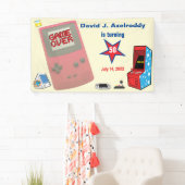 Leuke Retro Videogamer 🎮 50e Verjaardag Spandoek (Insitu)