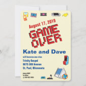 Leuke Retro Videospelletjes 🎮 Bruiloft Kaart (Voorkant)