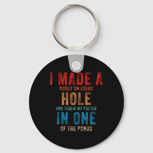 Leuke Retro Vintage Disc Golf Spelers Ik Heb Een H Sleutelhanger