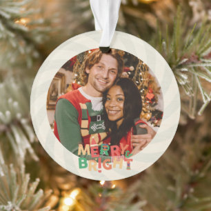 Leuke retro vrienden familie vakantie feest ornament