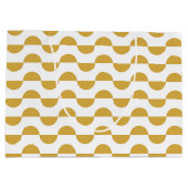 Leuke Retro Wavy Semi Circle Geel Groot Cadeauzakje (Achterkant)