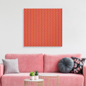 Leuke Retro Zigzag Wrapped Canvas Afdruk (Insitu (Woonkamer))