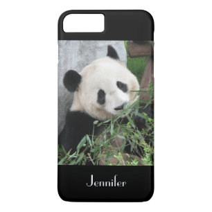 Leuke ReuzePanda, Zwarte Achtergrond, de Naam van iPhone 8 Plus / 7 Plus Hoesje